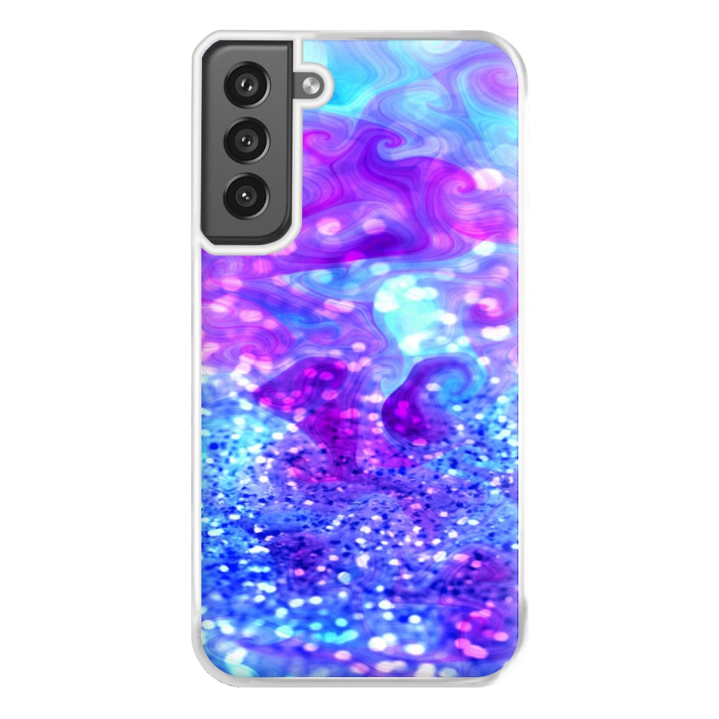 Glitter Swirl, Tumblr Stlye Phone Case for Galaxy S21FE