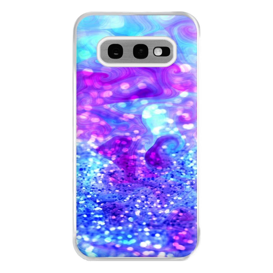 Glitter Swirl, Tumblr Stlye Phone Case for Galaxy S10e