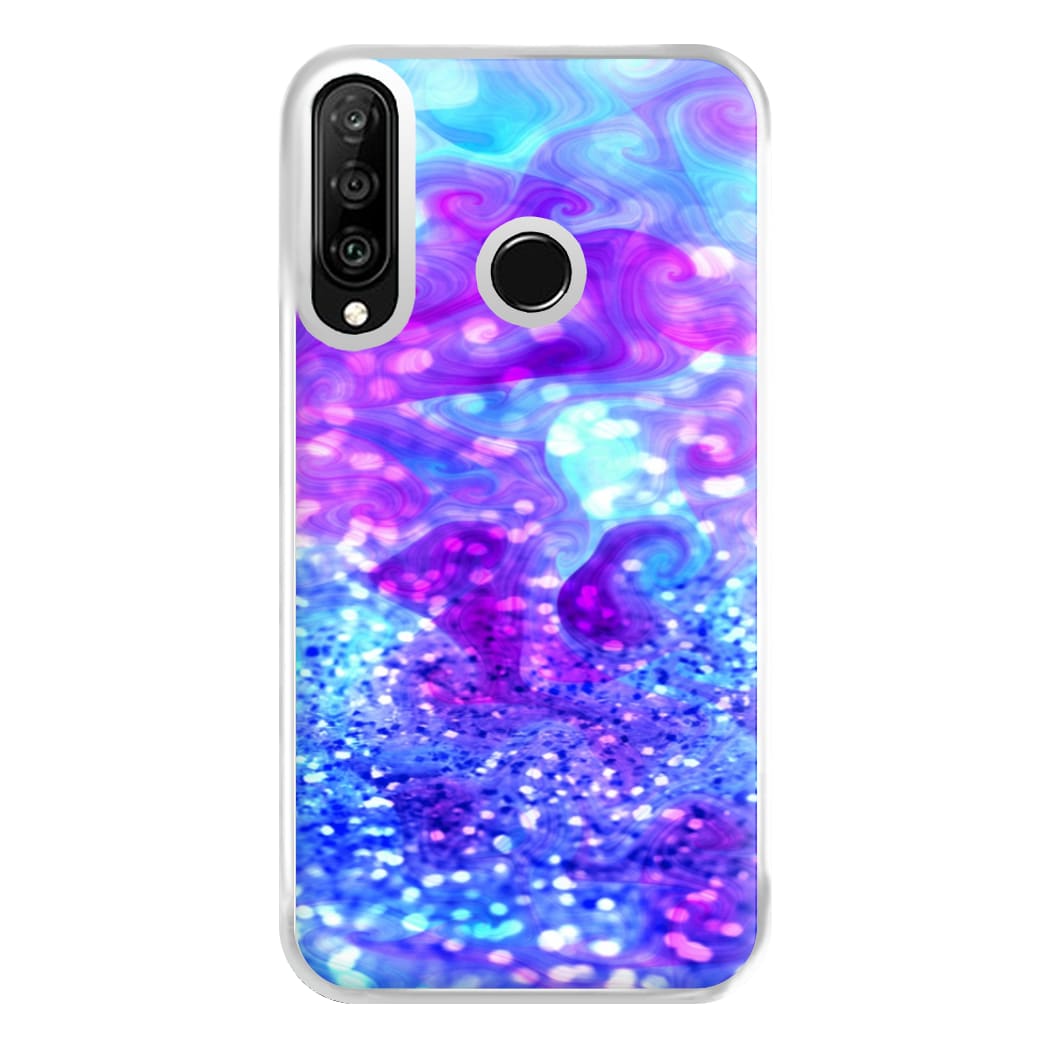 Glitter Swirl, Tumblr Stlye Phone Case for Huawei P30 Lite