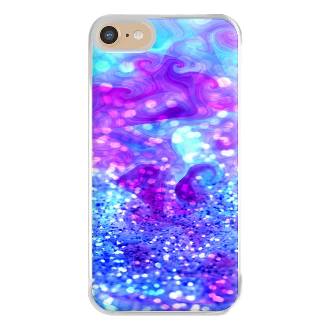 Glitter Swirl, Tumblr Stlye Phone Case for iPhone 6 / 7 / 8 / SE