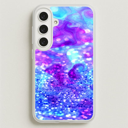 Glitter Swirl, Tumblr Stlye Phone Case for Galaxy S25FE