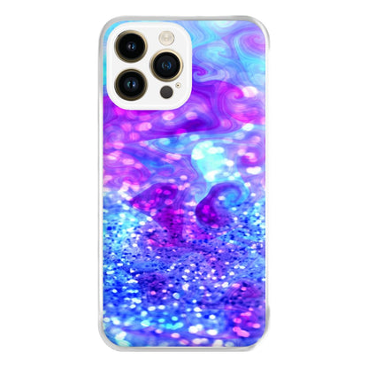 Glitter Swirl, Tumblr Stlye Phone Case for iPhone 14 Pro Max