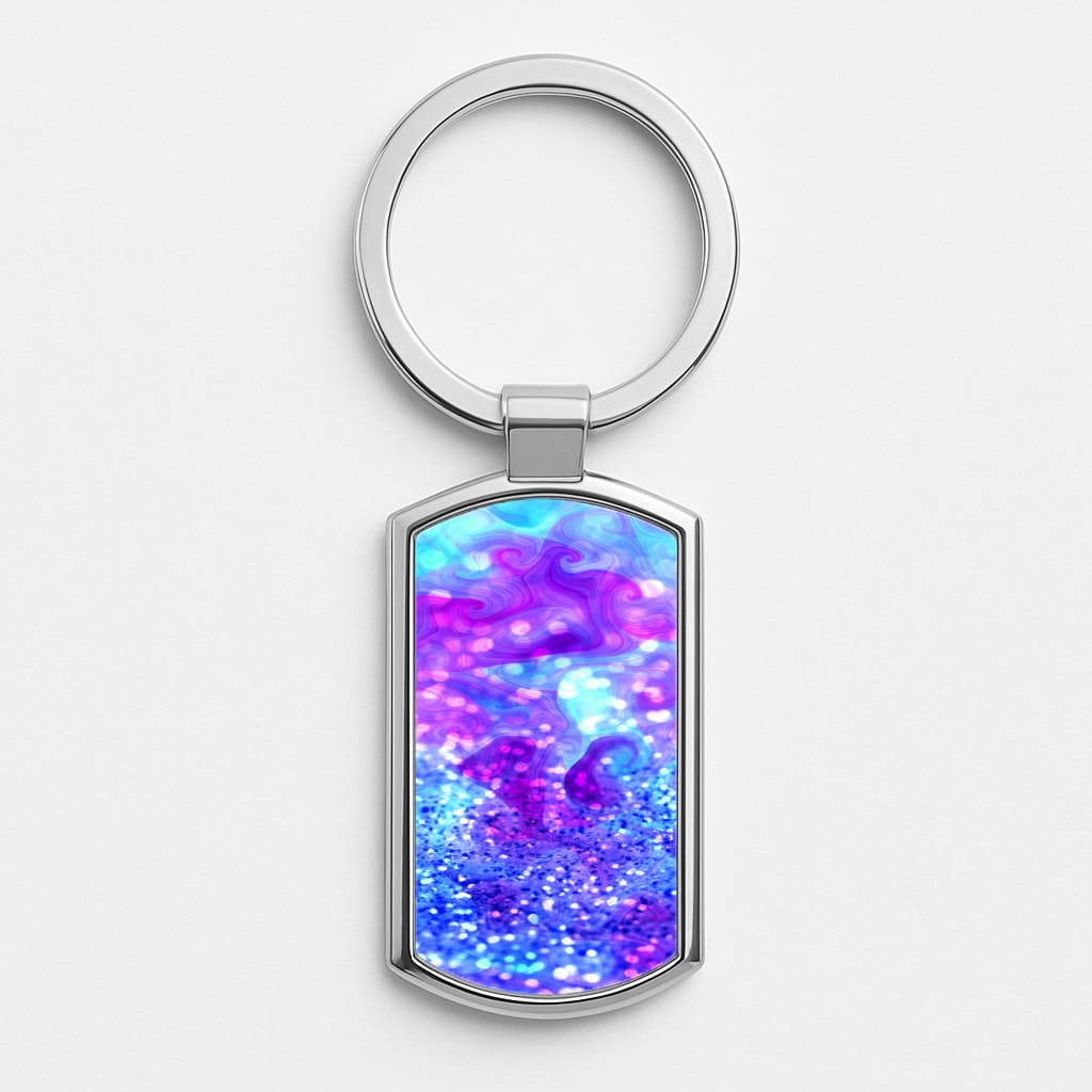 Glitter Swirl, Tumblr Stlye Luxury Keyring