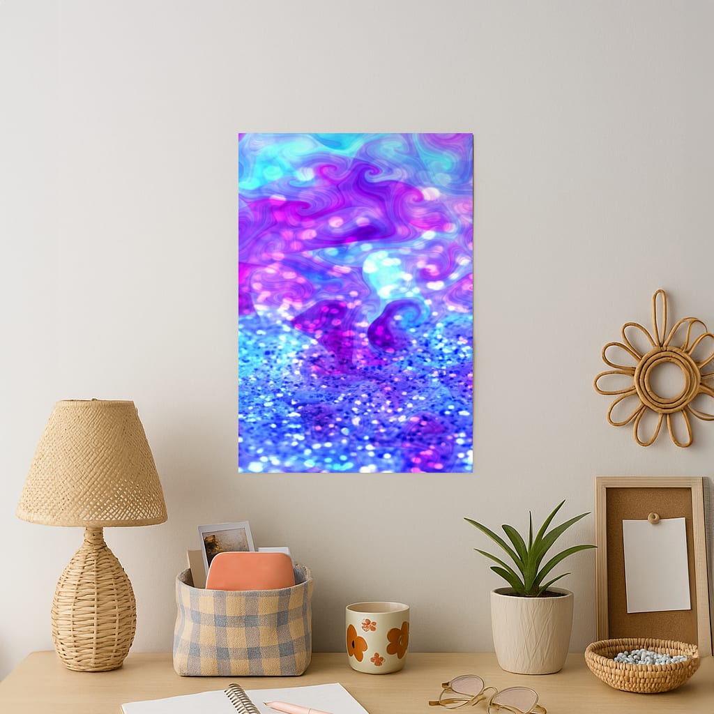 Glitter Swirl, Tumblr Stlye Art Print