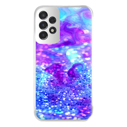 Glitter Swirl, Tumblr Stlye Phone Case for Galaxy A53