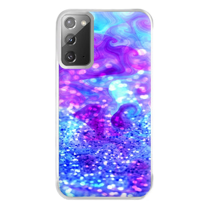 Glitter Swirl, Tumblr Stlye Phone Case for Galaxy Note 20 Ultra