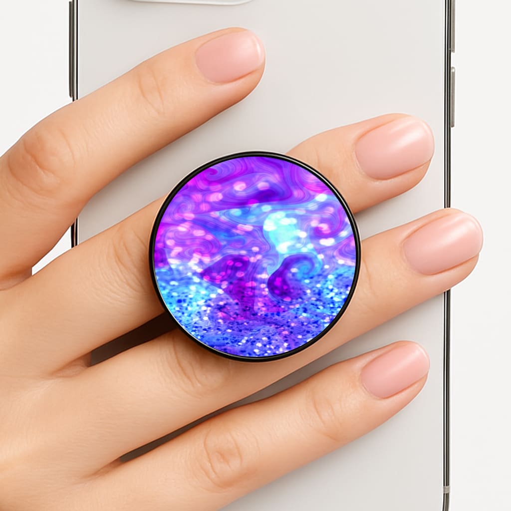 Glitter Swirl, Tumblr Stlye Phone Grip