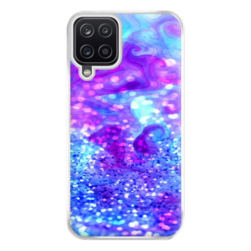 Glitter Swirl, Tumblr Stlye Phone Case for Galaxy A12