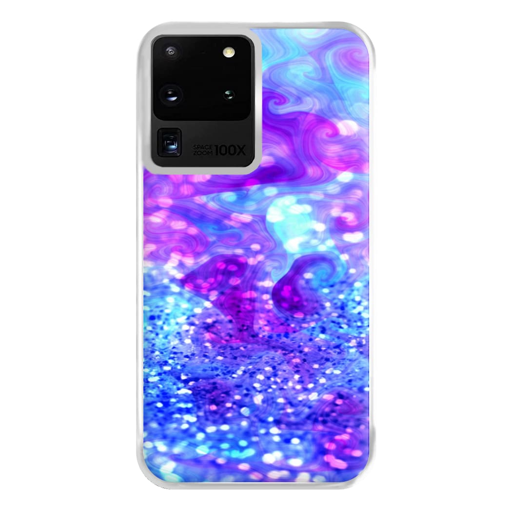 Glitter Swirl, Tumblr Stlye Phone Case for Galaxy S20 Ultra