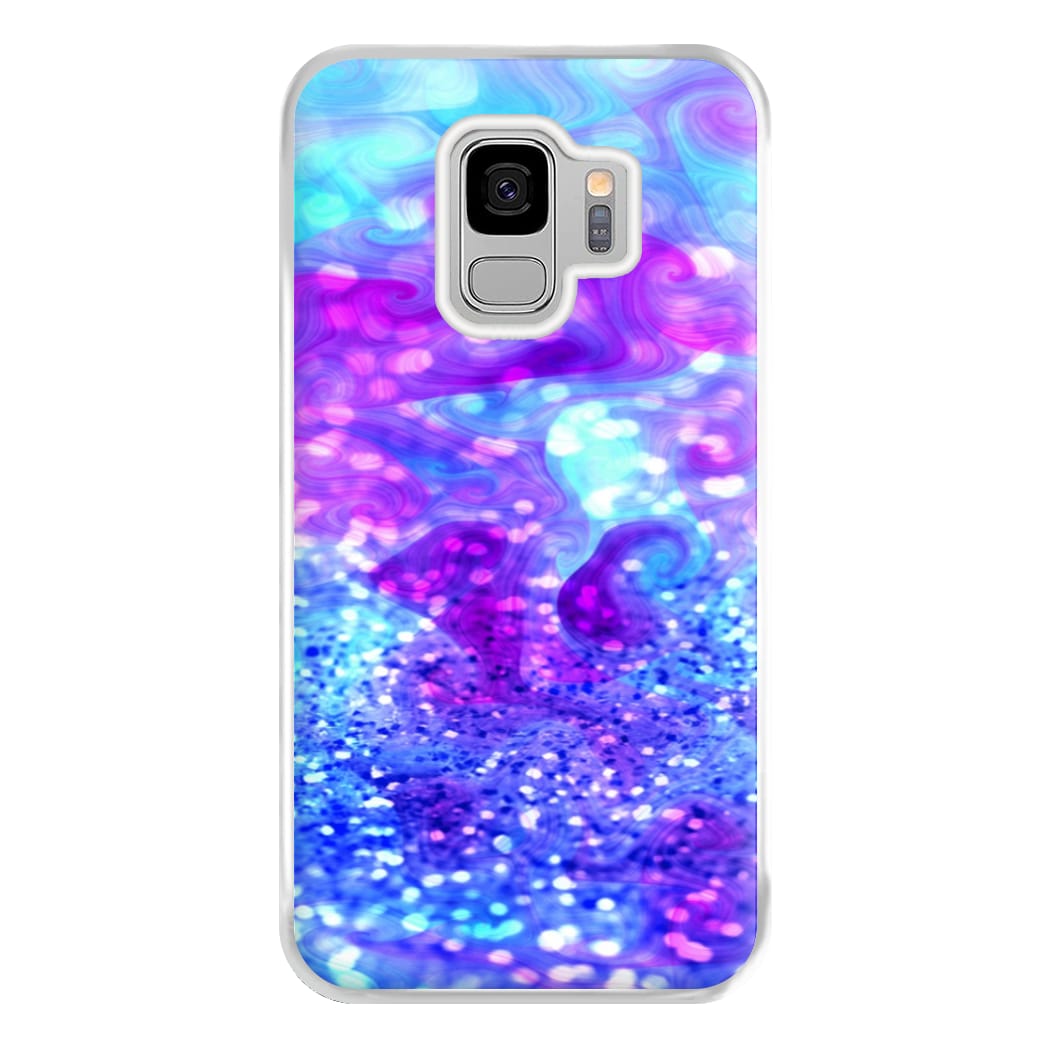 Glitter Swirl, Tumblr Stlye Phone Case for Galaxy S9 Plus