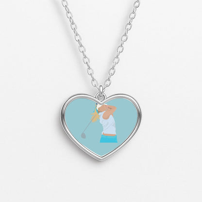Thompson - Golf Heart Necklace