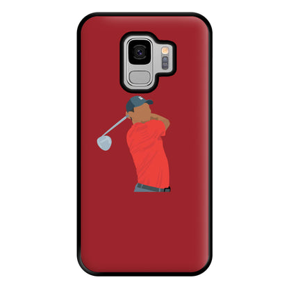 Tiger - Golf Phone Case for Galaxy S9 Plus