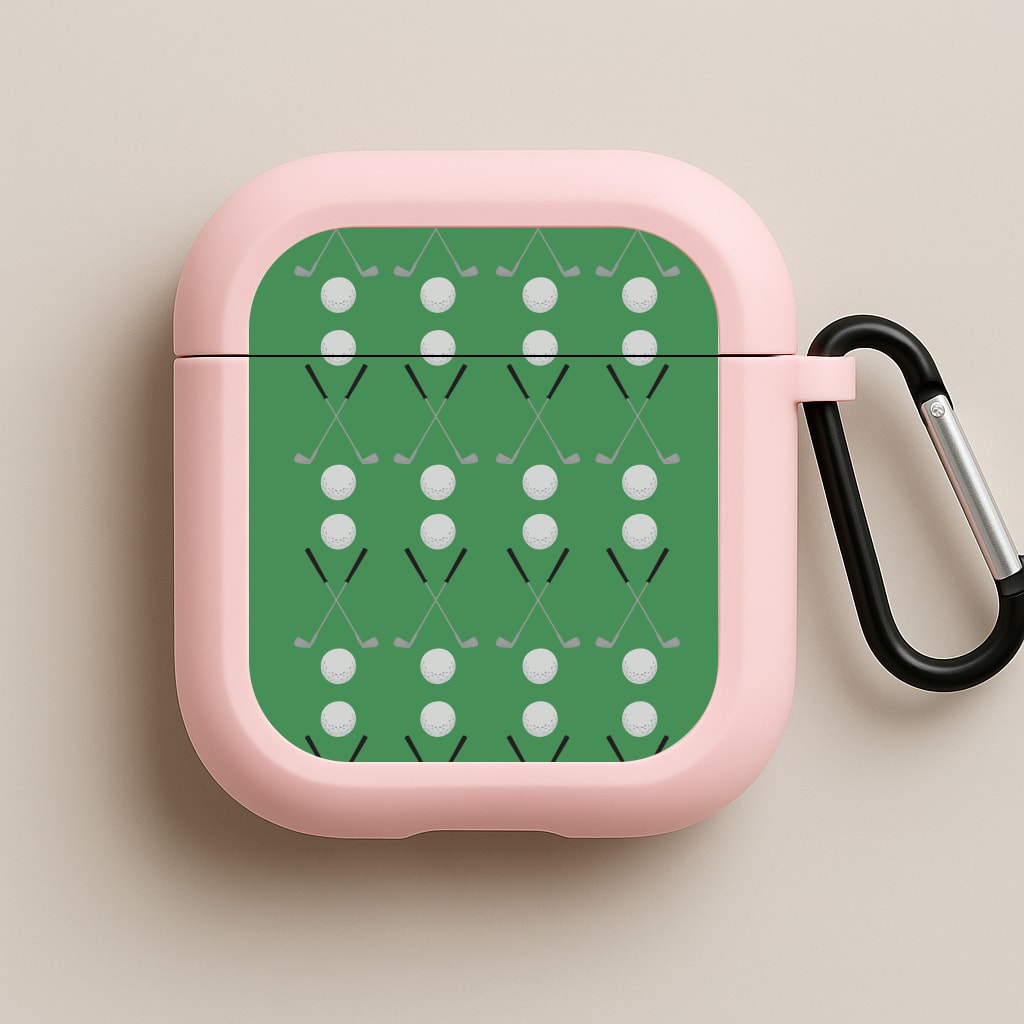Golf clubs Pink AirPods Case