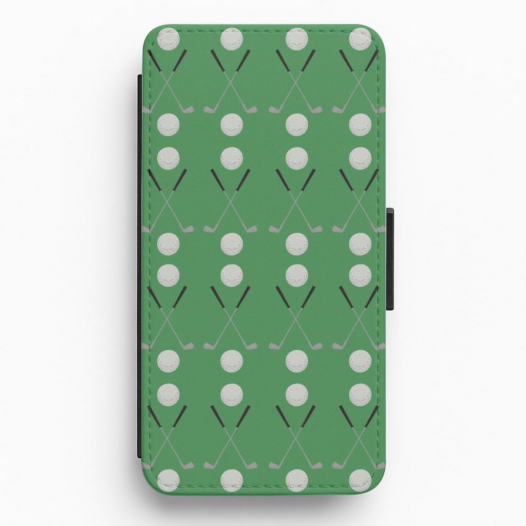 Golf clubs Flip / Wallet Phone Case