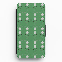Golf clubs Flip / Wallet Phone Case