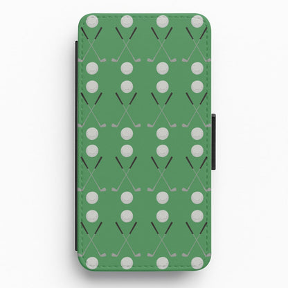 Golf clubs Flip / Wallet Phone Case