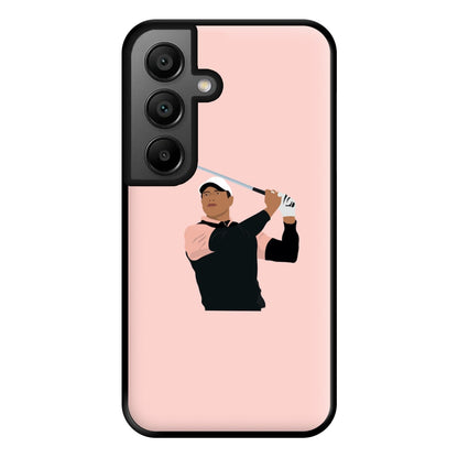 Tiger hitting a iron - Golf Phone Case for Google Pixel 8