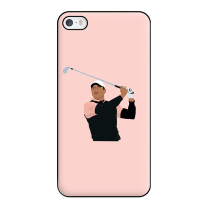 Tiger hitting a iron - Golf Phone Case for iPhone 5 / 5s / SE 2016