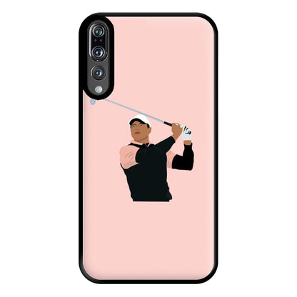 Tiger hitting a iron - Golf Phone Case for Huawei P20 Pro