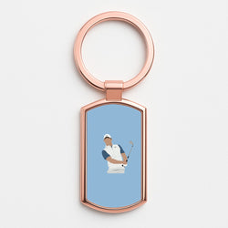 Mcllroy - Golf Rose Gold Keyring