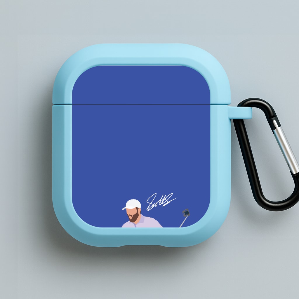 Scheffler Signature Blue AirPods Case