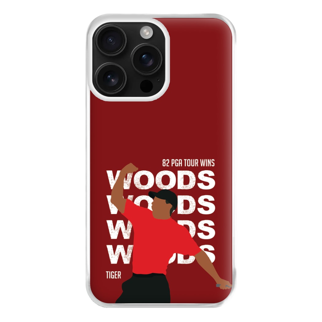 Woods Dark Red Phone Case