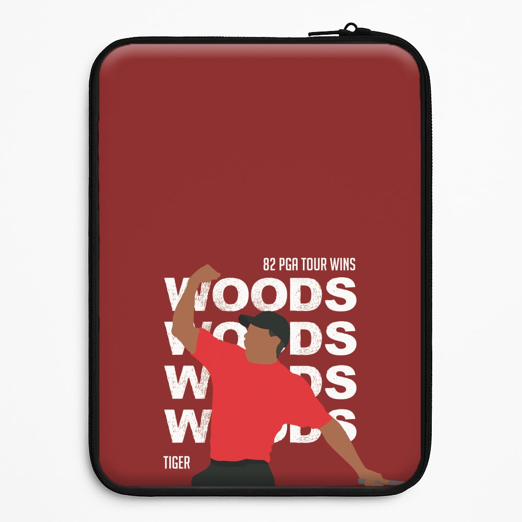 Woods Dark Red Laptop Sleeve