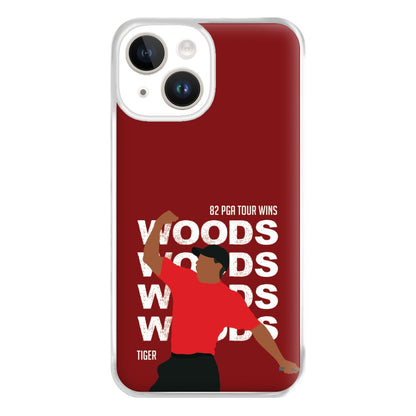 Woods Dark Red Phone Case for iPhone 14