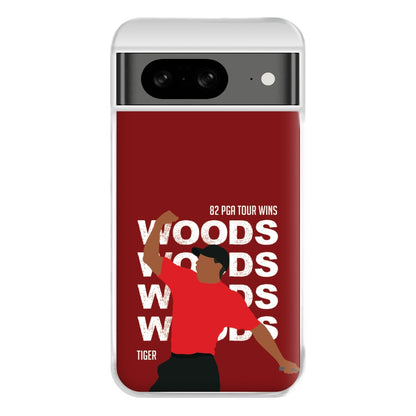 Woods Dark Red Phone Case for Google Pixel 8