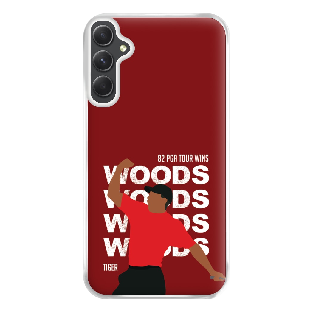 Woods Dark Red Phone Case for Galaxy A14