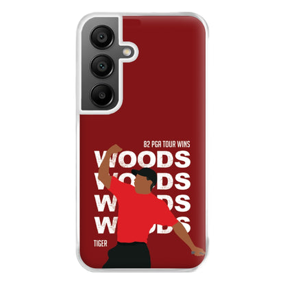 Woods Dark Red Phone Case for Galaxy A55