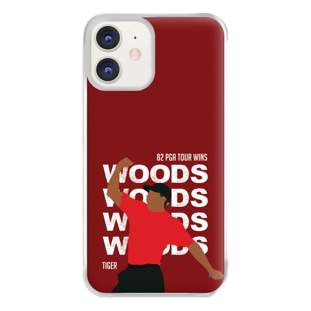 Woods Dark Red Phone Case for iPhone 12 / 12 Pro