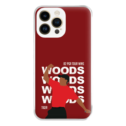 Woods Dark Red Phone Case for iPhone 14 Pro Max