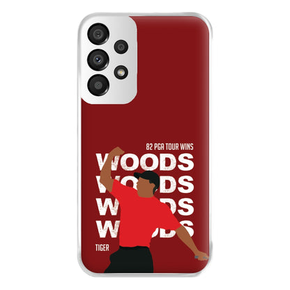 Woods Dark Red Phone Case for Galaxy A33