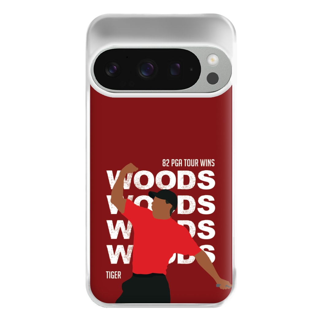 Woods Dark Red Phone Case for Google Pixel 9 Pro XL