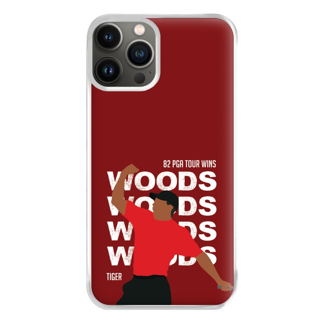 Woods Dark Red Phone Case for iPhone 13 Pro Max