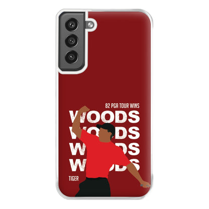 Woods Dark Red Phone Case for Galaxy S21FE