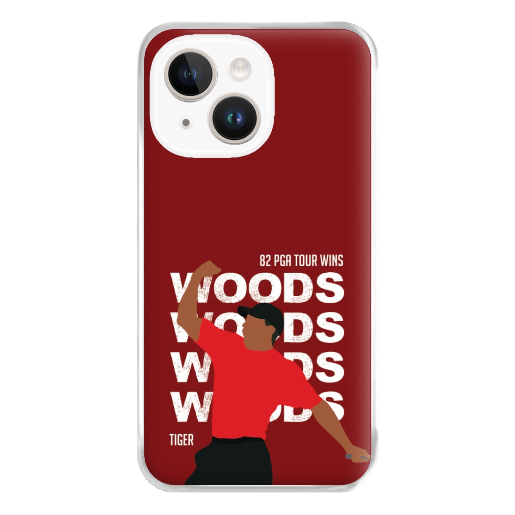 Woods Dark Red Phone Case for iPhone 14 Plus