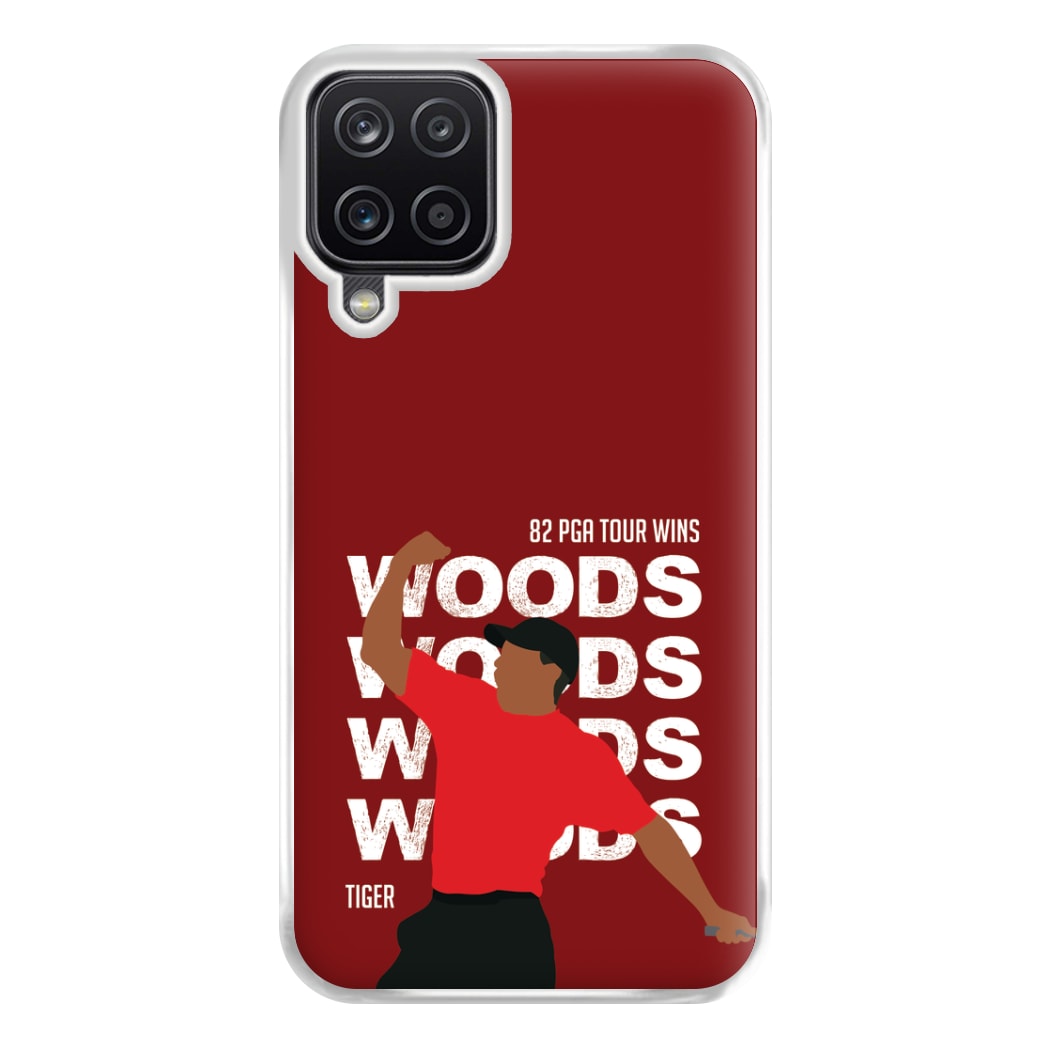 Woods Dark Red Phone Case for Galaxy A12