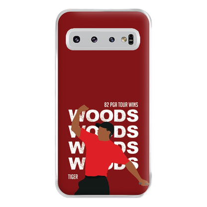 Woods Dark Red Phone Case for Galaxy S10 Plus