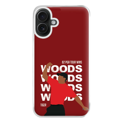 Woods Dark Red Phone Case for iPhone 16 Plus