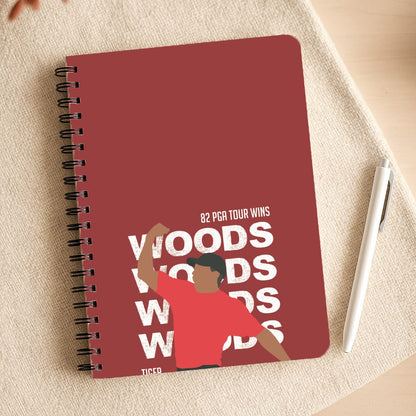 Woods Dark Red Notepad