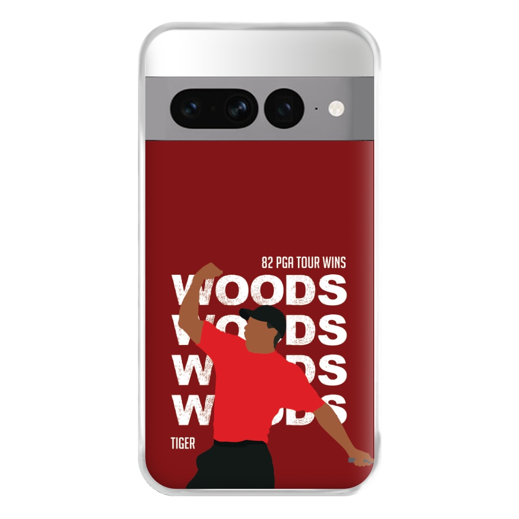 Woods Dark Red Phone Case for Google Pixel 7 Pro