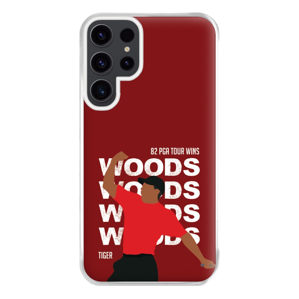 Woods Dark Red Phone Case for Galaxy S23 Ultra