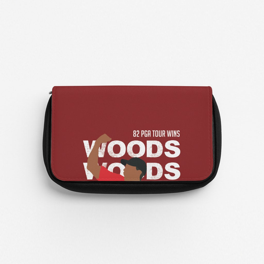 Woods Dark Red Pencil Case