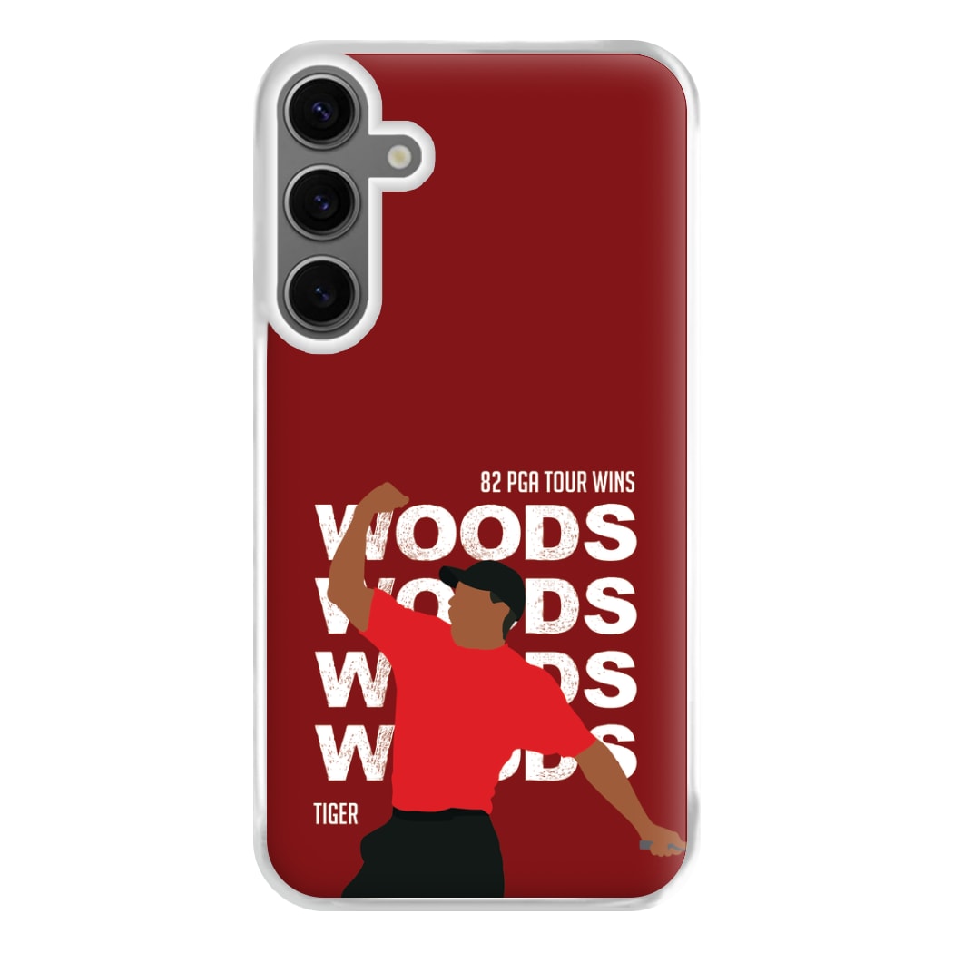 Woods Dark Red Phone Case for Galaxy S24FE