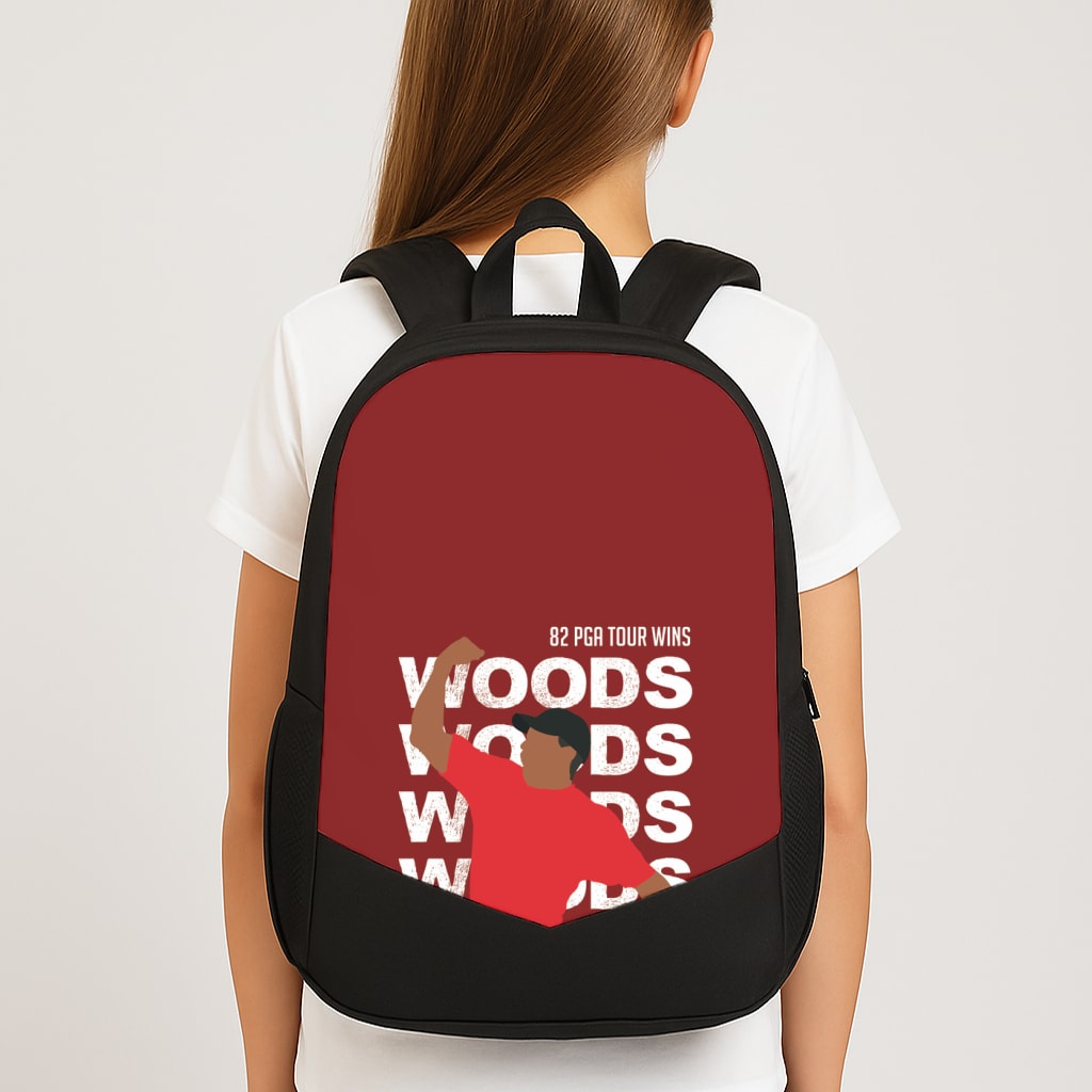 Woods Dark Red Large School Bag