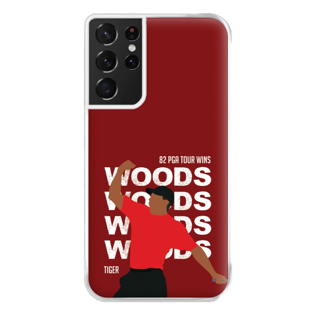 Woods Dark Red Phone Case for Galaxy S21 Ultra