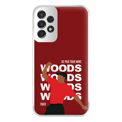 Woods Dark Red Phone Case for Galaxy A53