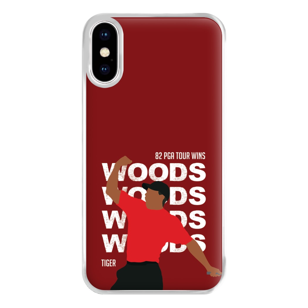 Woods Dark Red Phone Case for iPhone XS Max